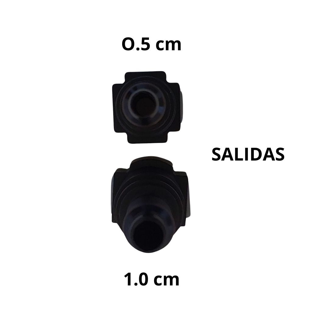 Conector Acople Rápido Recto Hembra Mangueras Combustible Universal Bencina y otros Combustibles 1.0cm