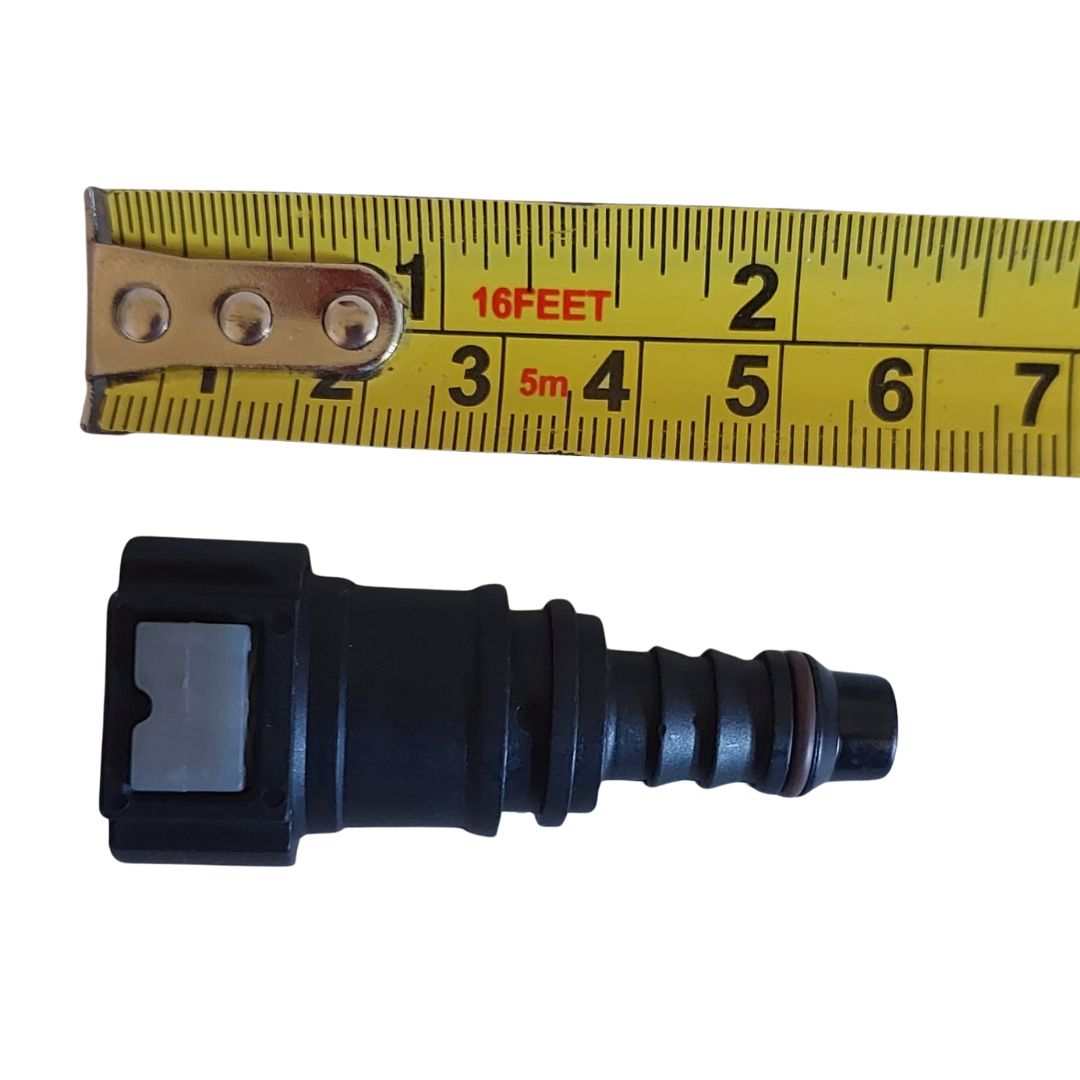 Conector Acople Rápido Recto Hembra Mangueras Combustible Universal Bencina y otros Combustibles 1.0cm