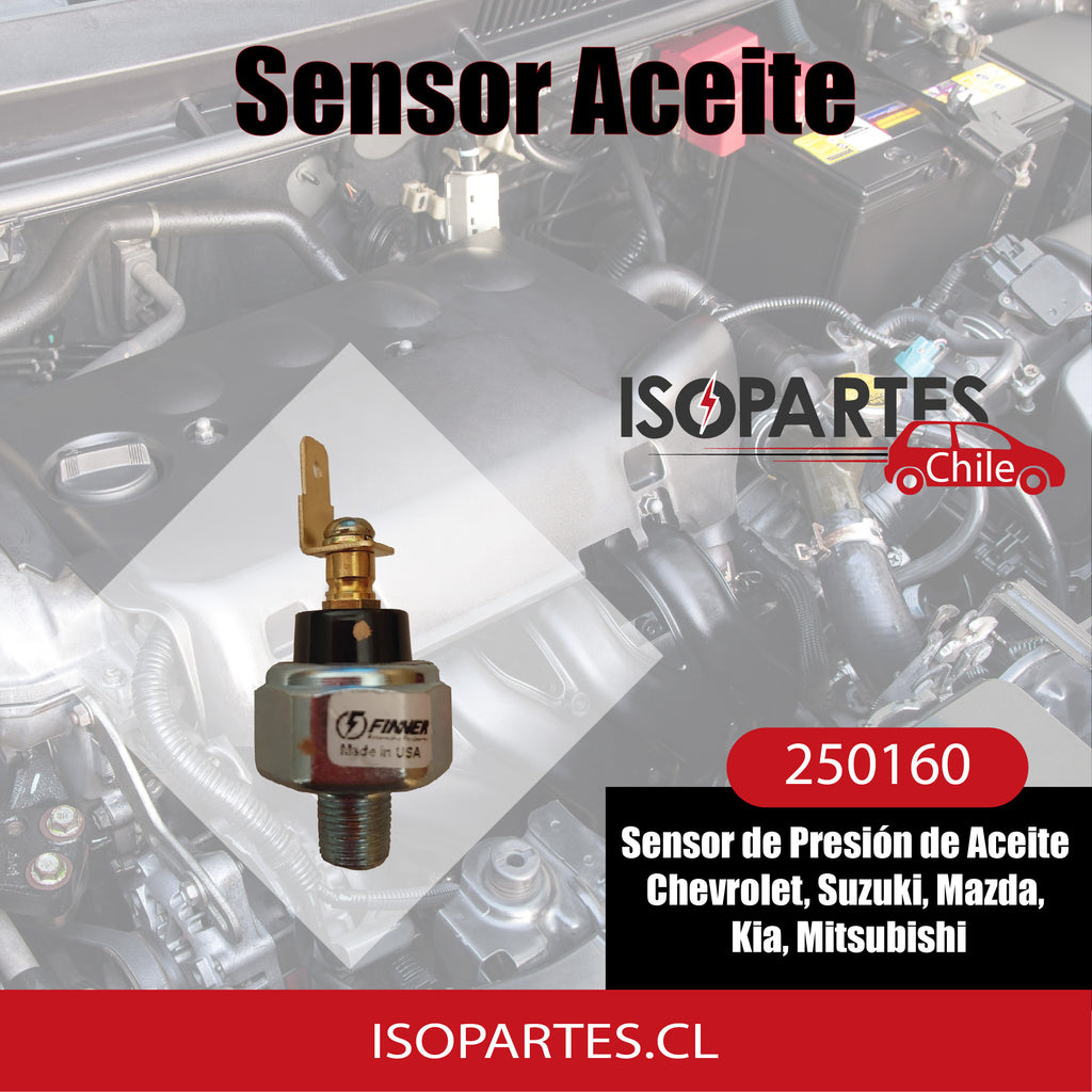 BULBO Sensor de Presión de Aceite Chevrolet Suzuki, Mazda, Kia, Mitsubishi.