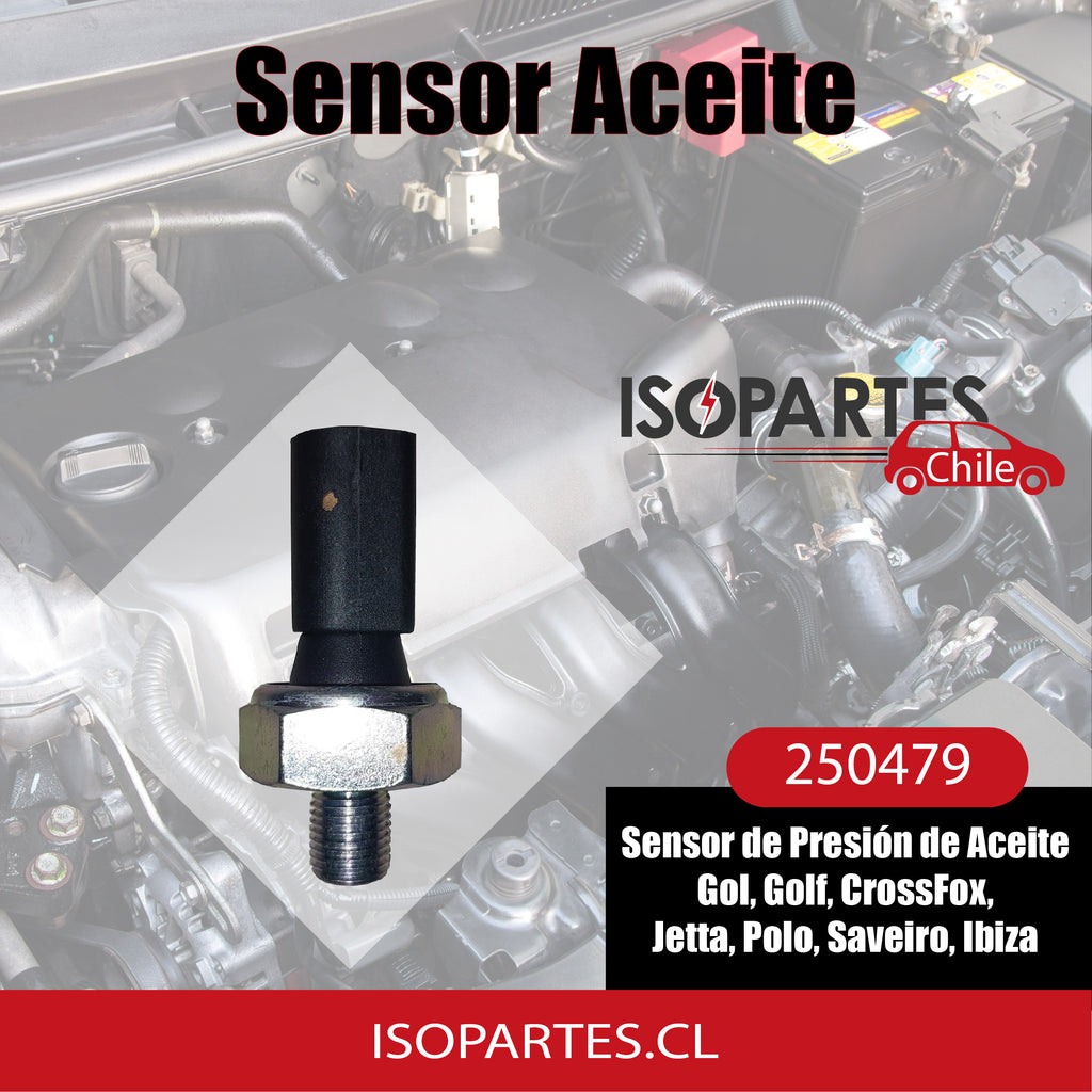 BULBO Sensor de Presión de Aceite Gol, Golf, CrossFox, Jetta, Polo, Saveiro Ibiza