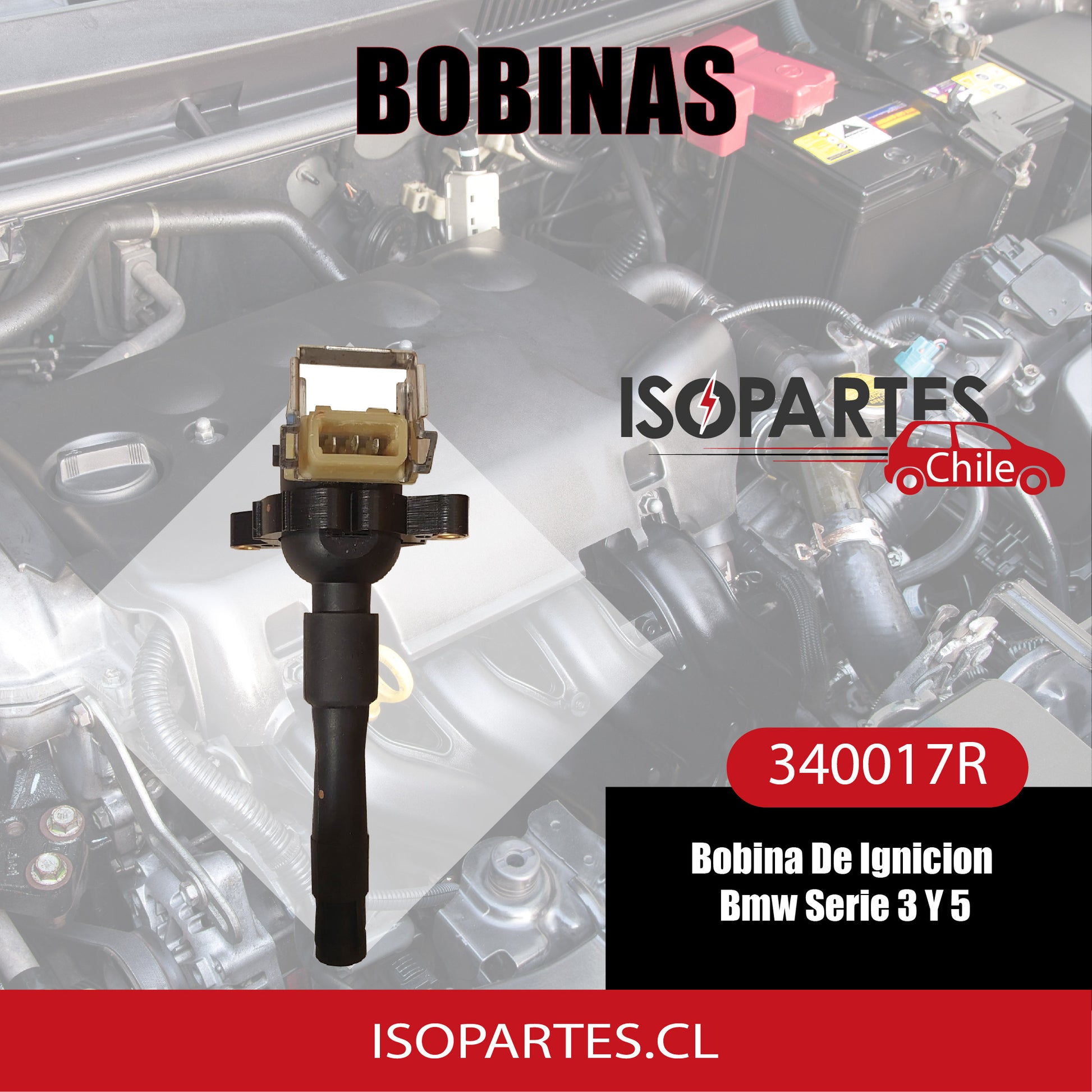 Bobina De Ignicion Bmw Serie 3 Y 5 Alemana, Marca Ridex