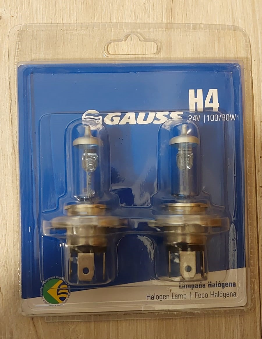 Kit De Ampolletas H4 Halógeno 24v 100/90w Super White