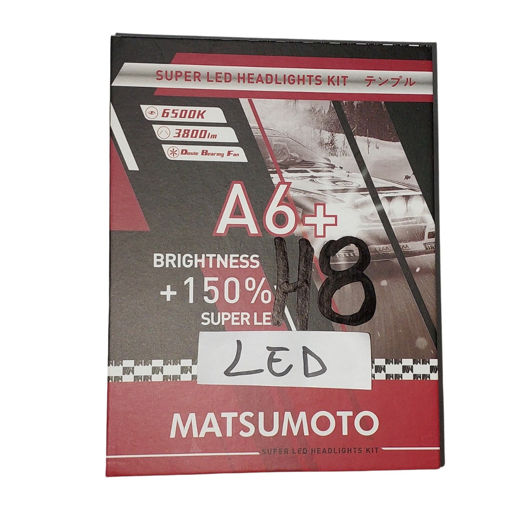 2 Ampolletas A6+ H8 Matsumoto +150% Super Led