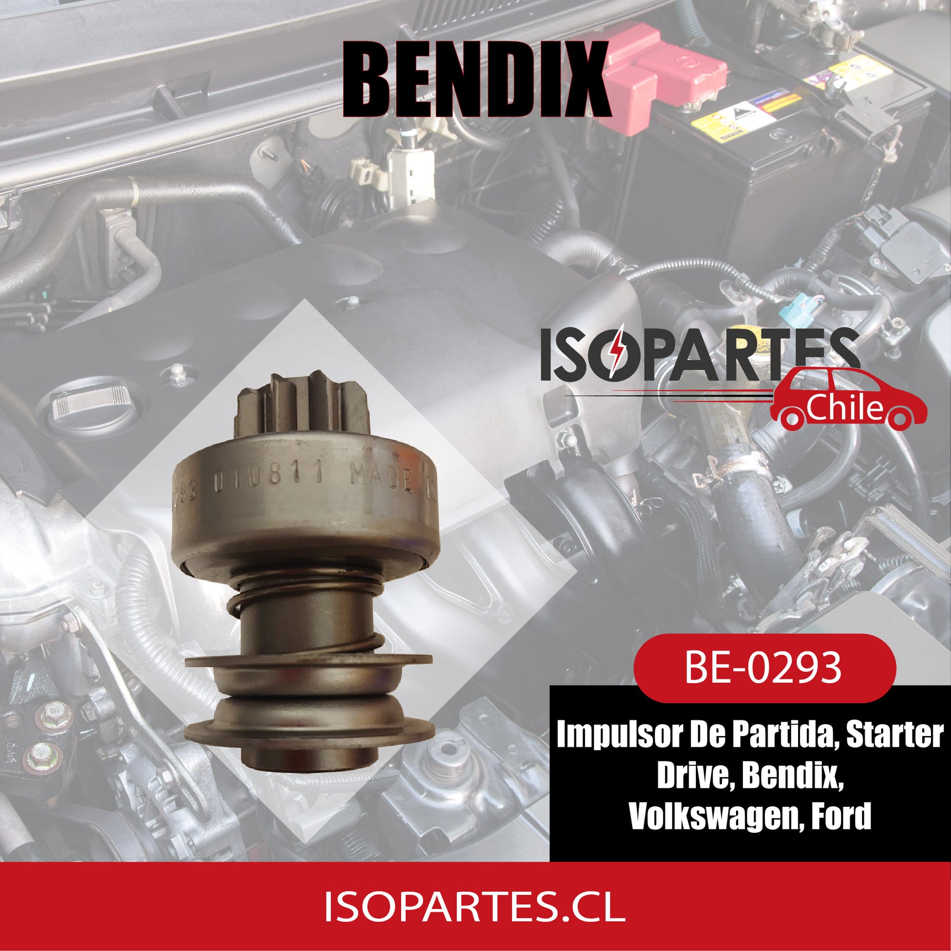 Starter Drive, Bendix, Gol and Ford