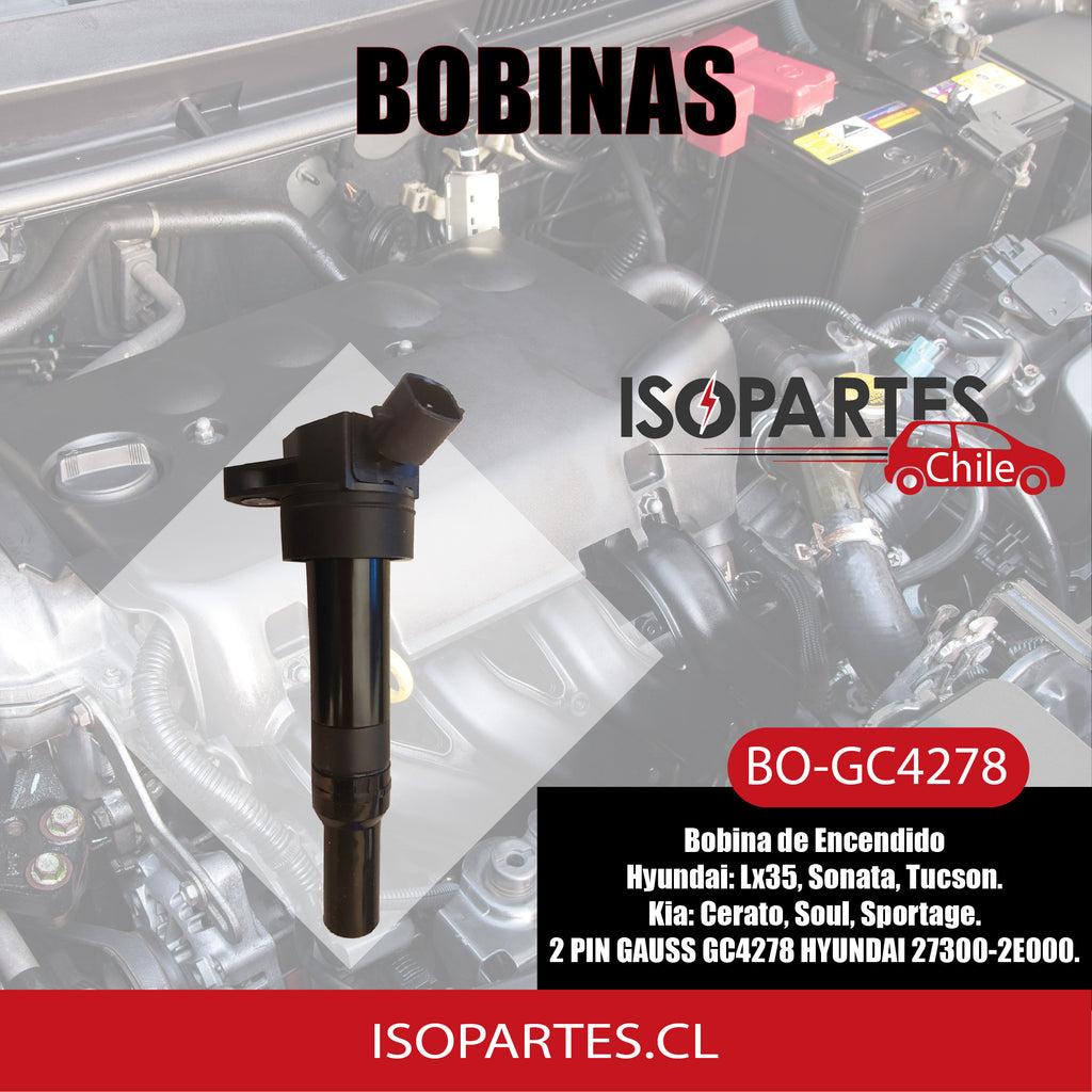 Bobina De Encendido Elantra, Lx35, Sonata, Tucson, Soul, Sportage, Cerato, Kia, Hyundai