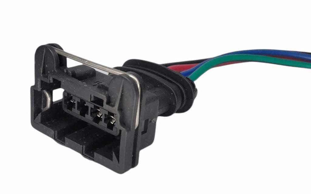 Conector Enchufe Sensor Óptico Daewoo Matiz, Ford Fiesta, Bobina Rayada Chevrolet 4 pines.
