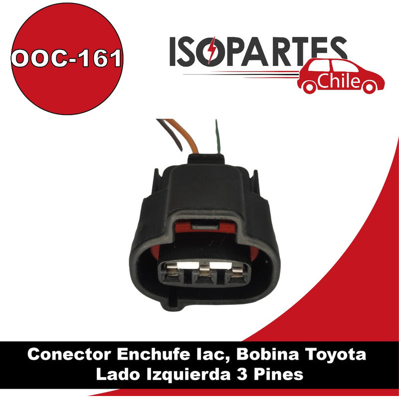 Conector Enchufe Sensor Iac, Bobina Toyota, Suzuki, Subaru Lado Izquierda