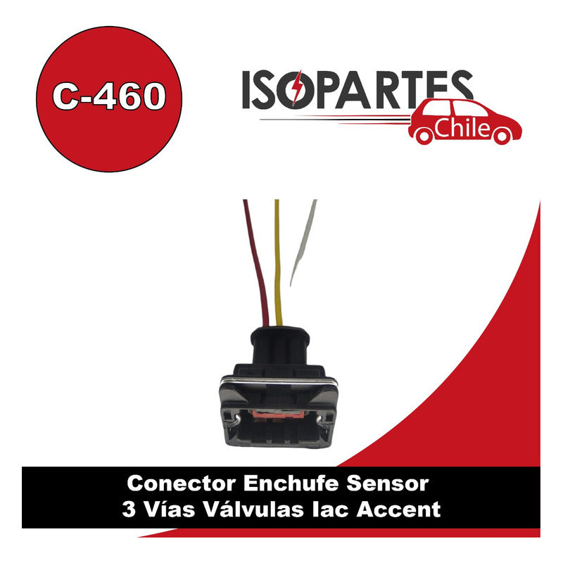 Conector Enchufe CKP, TPS, IAC, MAP Y Arbol de LEVAS, Chevrolet Aveo, Spark, Sail, Hyundai, Accent, Tucson, Ssangyong, Bmw