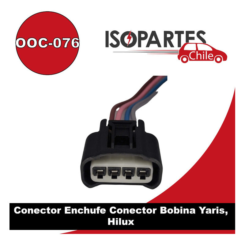 Conector Enchufe Bobina Toyota Yaris, Corolla, Hilux y 4Runner