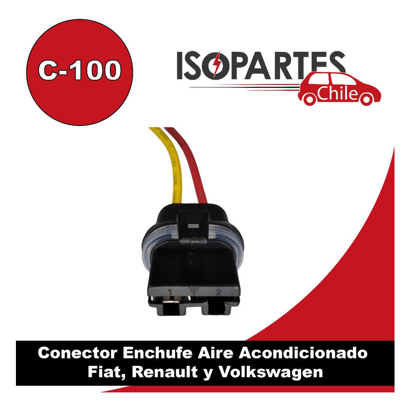 Conector Enchufe Aire Acondicionado Fiat, Renault, Volkswagen