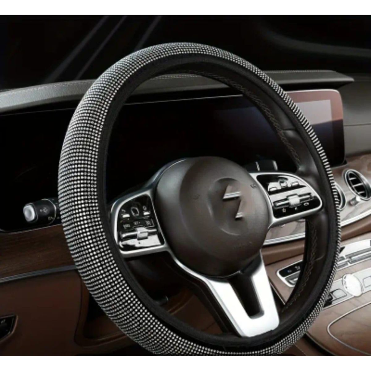 Luxury Glitter Car Steering Wheel Cover.