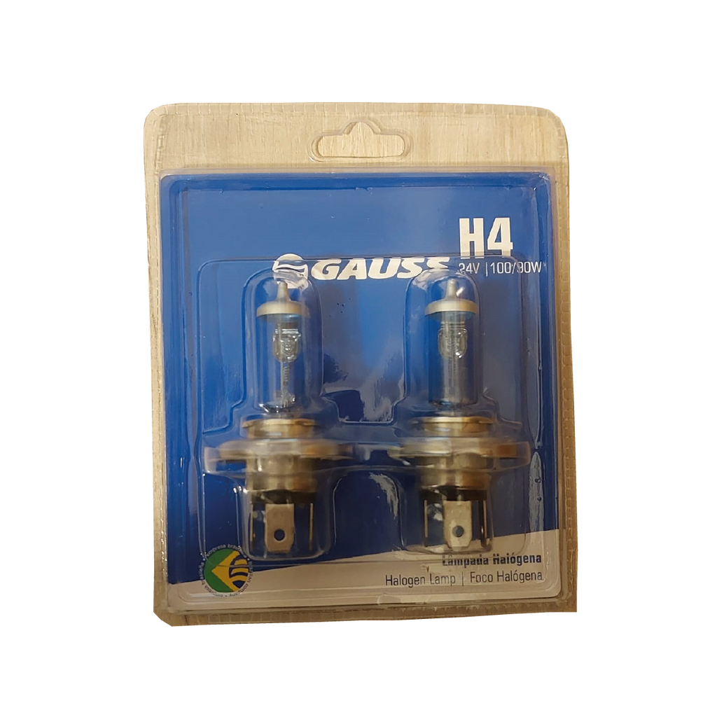 Kit De Ampolletas H4 Halógeno 24v 100/90w Super White