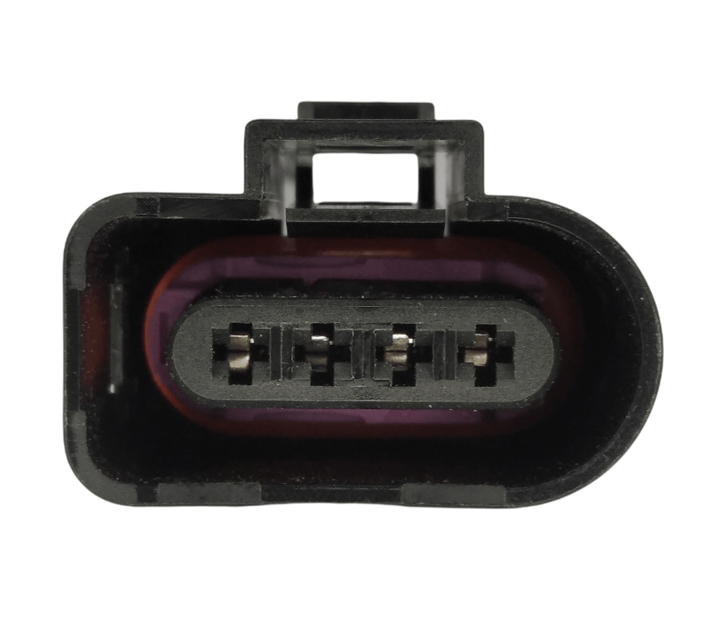 Kit 4 Conectores Enchufes Bobinas, Sensor de Oxigeno Volkswagen, Audi, Fox, SpaceFox, CrossFox, Bora, Polo, Amarok 4 Pines. - Isopartes