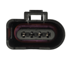 Kit 4 Conectores Enchufes Bobinas, Sensor de Oxigeno Volkswagen, Audi, Fox, SpaceFox, CrossFox, Bora, Polo, Amarok 4 Pines. - Isopartes