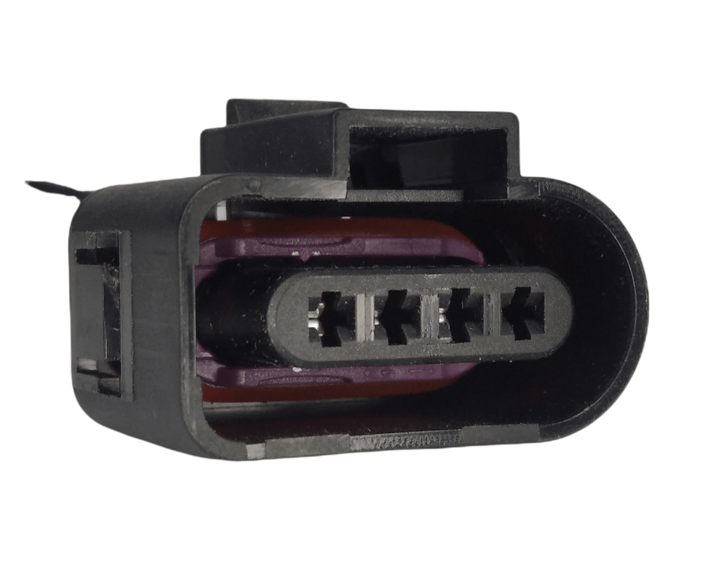 Kit 4 Conectores Enchufes Bobinas, Sensor de Oxigeno Volkswagen, Audi, Fox, SpaceFox, CrossFox, Bora, Polo, Amarok 4 Pines. - Isopartes