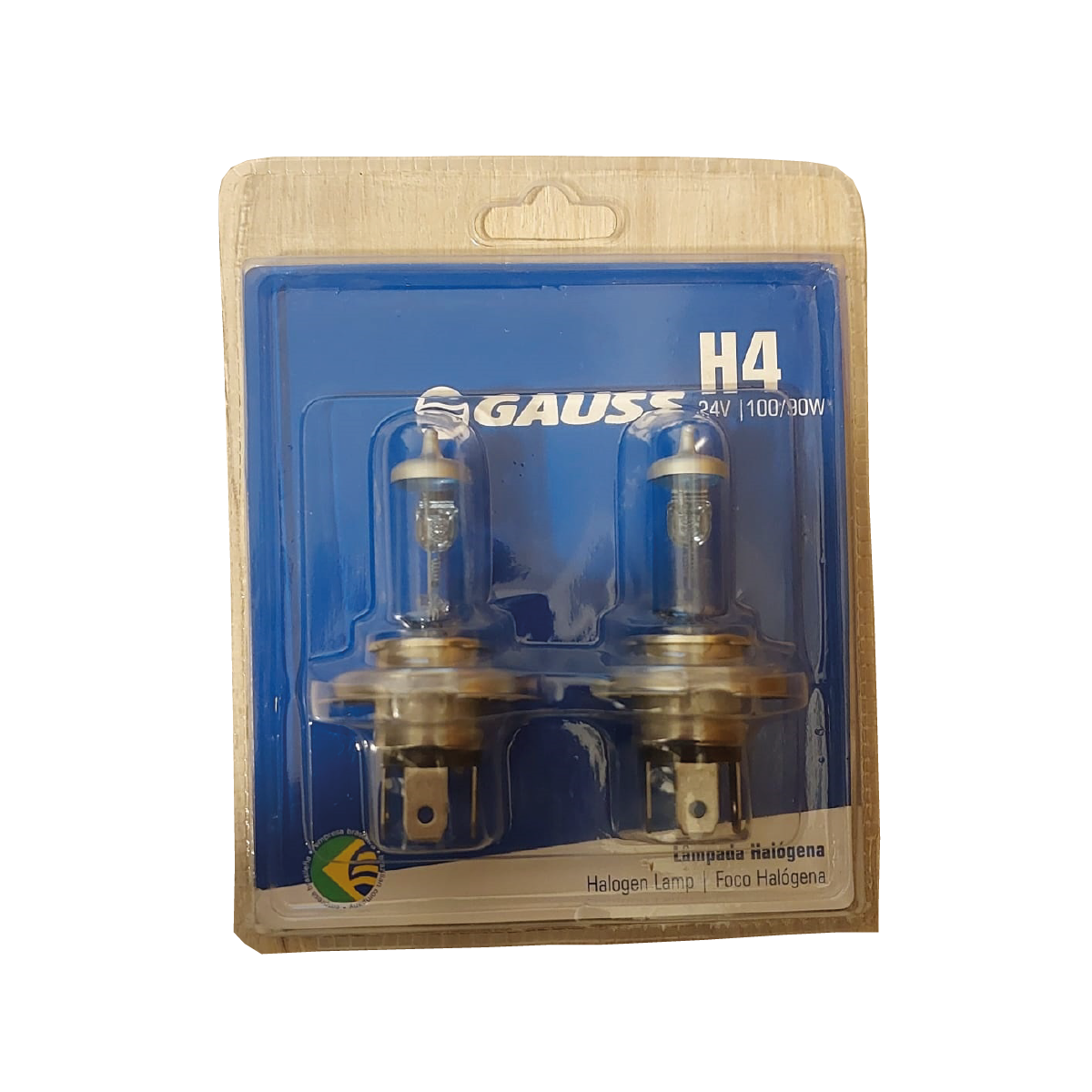 Kit De Ampolletas H4 Halógeno 24v 100/90w Super White  - Isopartes