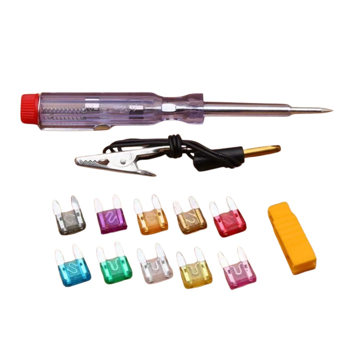 Kit De Surtido Estándar De Fusibles Eléctricos 100 Unidades Seguridad Para Automóvil, Uso Para Coche De Tamaño Pequeño. - Isopartes