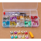 Kit De Surtido Estándar De Fusibles Eléctricos 100 Unidades Seguridad Para Automóvil, Uso Para Coche De Tamaño Pequeño. - Isopartes