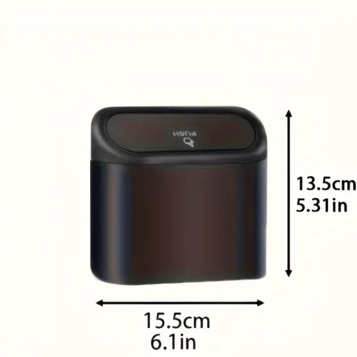 Mini Car Trash Can with Leakproof Lid, Organizes and Stores