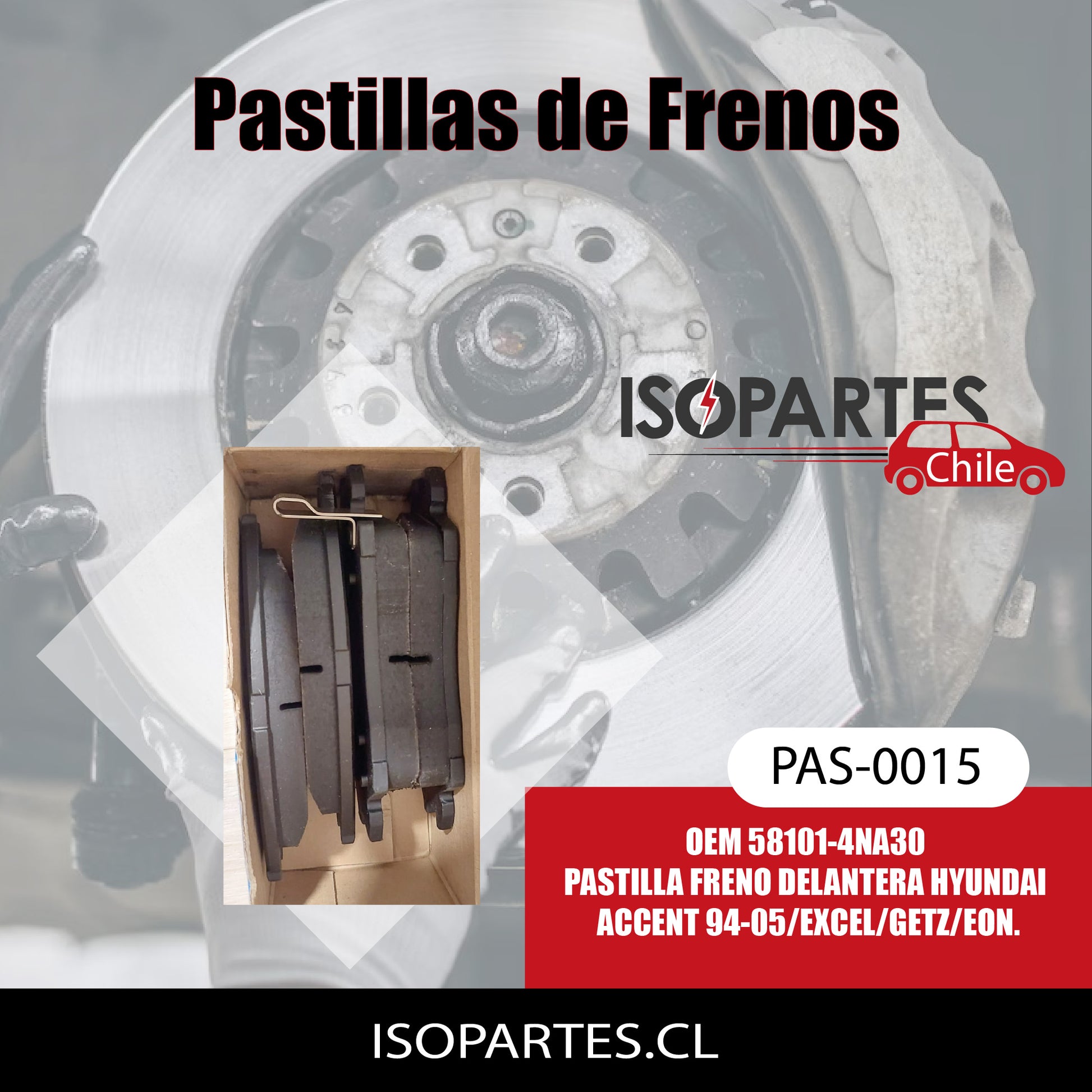 Front Brake Pad Accent / Excel / Getz 94-05