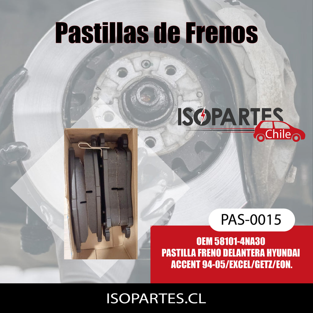 Pastilla Freno Delantera Accent /Excel /Getz 94-05 - Isopartes