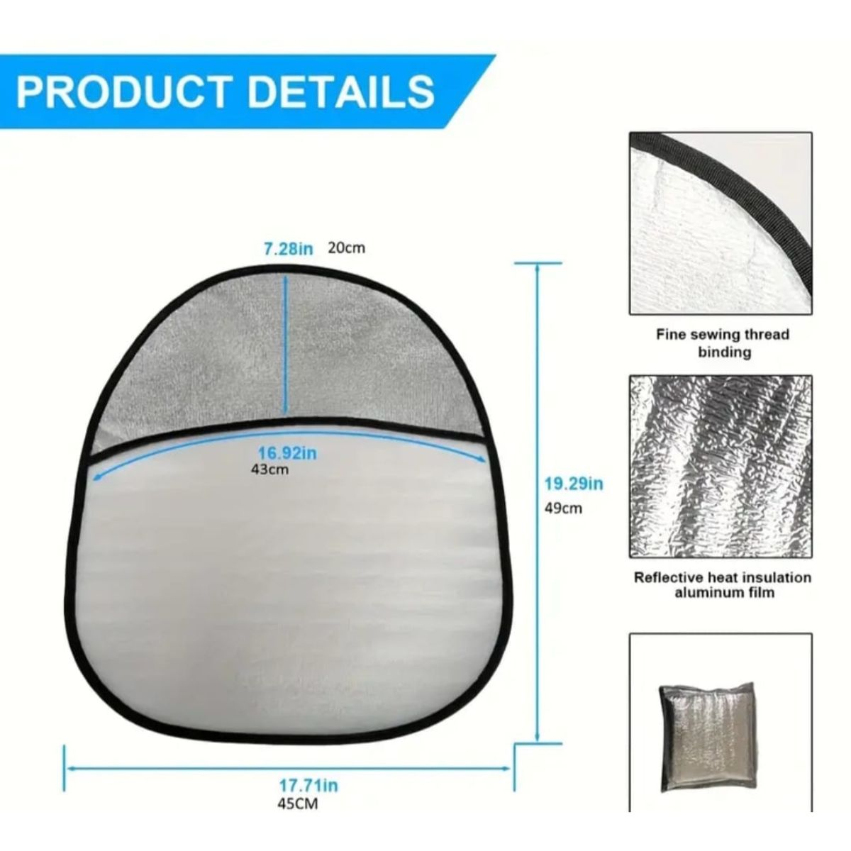 Protector Reflectante Para Volante De Coche Protección Uv