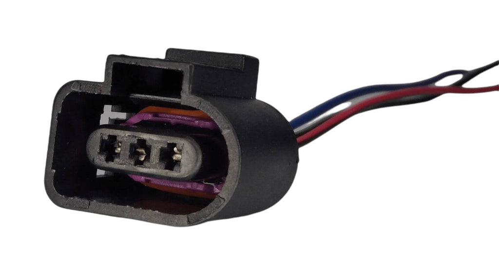 Conector Enchufe Sensor, Volkswagen, Gol, Polo, Golf y Audi Gol, Polo, Golf, 3 Pines (A)
